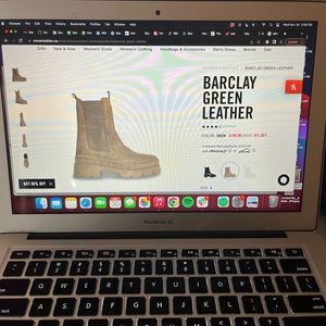 Steve Madden green combat boots size 9